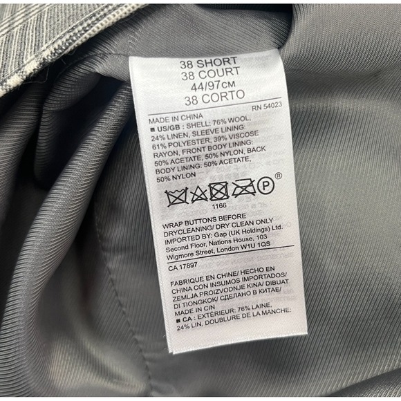 Banana Republic Blazer 38S Slim Wool Linen - Picture 10 of 16